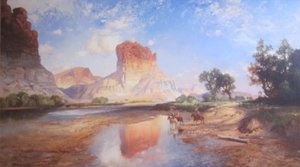 ONeil Butte, Grand Canyon door Thomas Moran